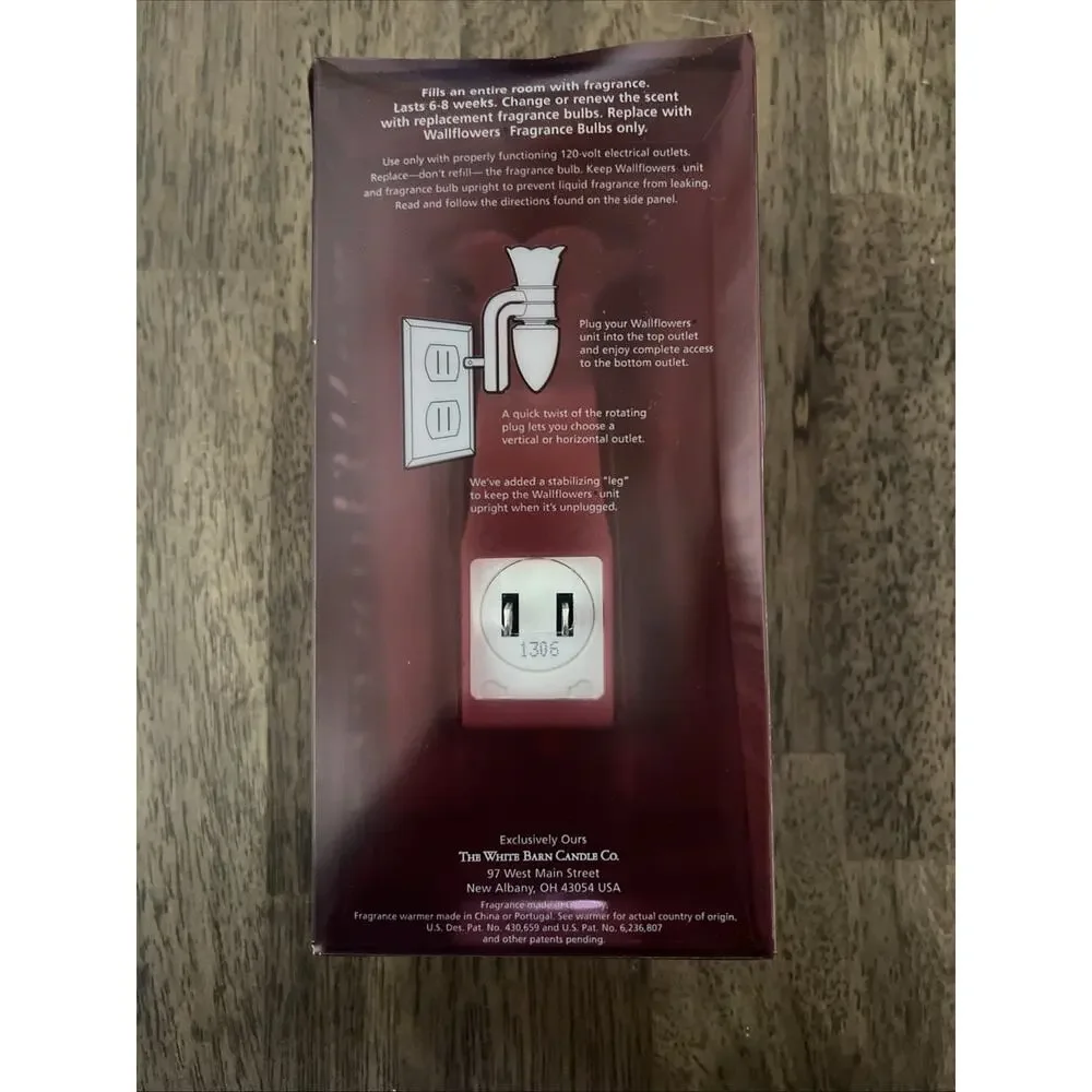 The White Barn Candle Co Spiced Cider Wall Flower Diffuser Brand New
